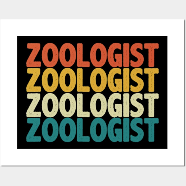 cool retro zoologist zoology Wall Art by MinyMerch